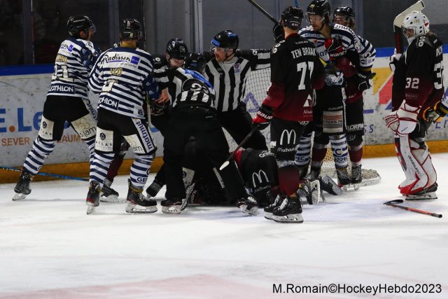 Photo hockey match Rouen - Mulhouse le 17/02/2023