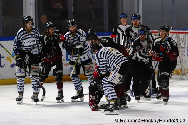 Photo hockey match Rouen - Mulhouse le 17/02/2023