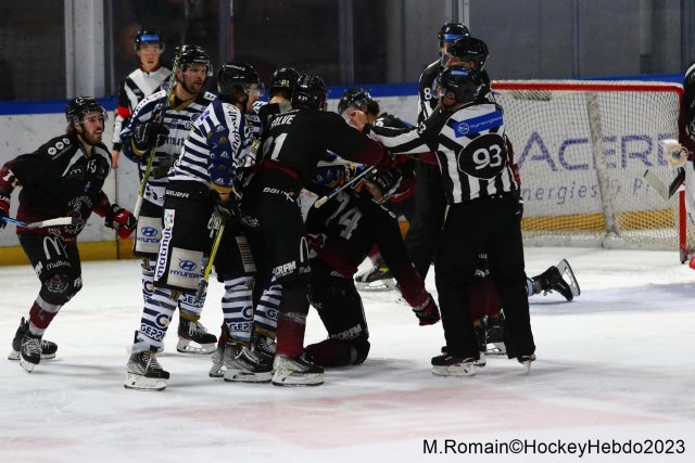 Photo hockey match Rouen - Mulhouse le 17/02/2023
