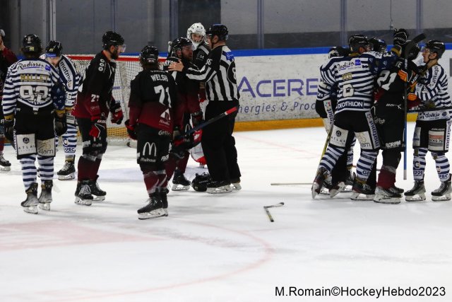 Photo hockey match Rouen - Mulhouse le 17/02/2023