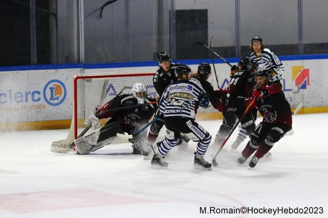 Photo hockey match Rouen - Mulhouse le 17/02/2023