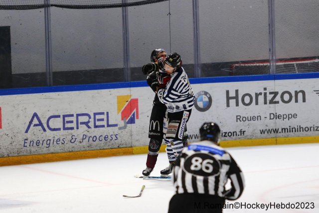 Photo hockey match Rouen - Mulhouse le 17/02/2023