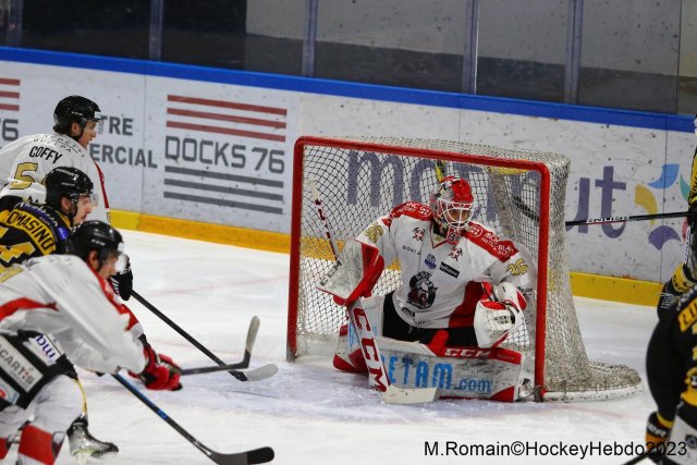 Photo hockey match Rouen - Chamonix  le 21/02/2023