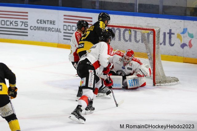Photo hockey match Rouen - Chamonix  le 21/02/2023