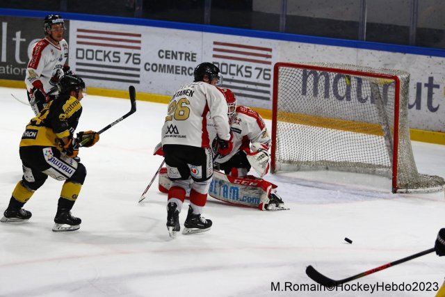 Photo hockey match Rouen - Chamonix  le 21/02/2023