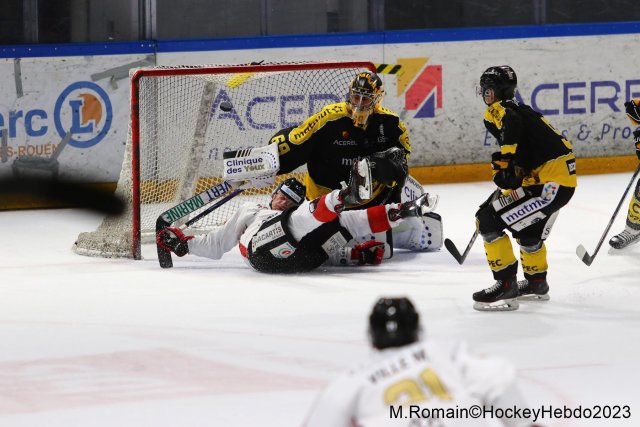Photo hockey match Rouen - Chamonix  le 21/02/2023