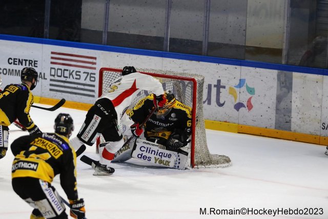 Photo hockey match Rouen - Chamonix  le 21/02/2023