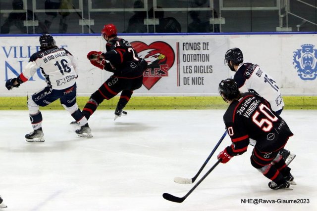 Photo hockey match Nice - Angers  le 24/02/2023