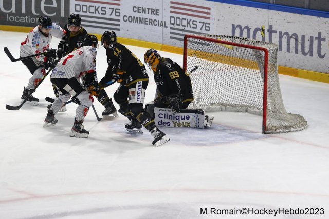 Photo hockey match Rouen - Amiens  le 28/02/2023