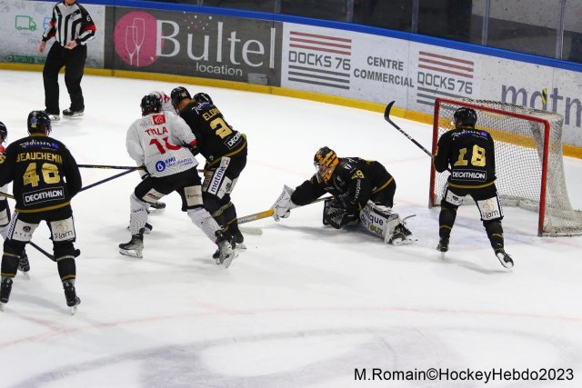 Photo hockey match Rouen - Amiens  le 28/02/2023