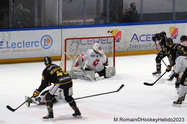 Photo hockey match Rouen - Amiens  le 28/02/2023
