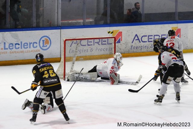 Photo hockey match Rouen - Amiens  le 28/02/2023
