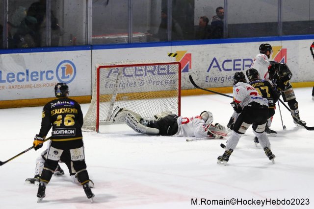 Photo hockey match Rouen - Amiens  le 28/02/2023