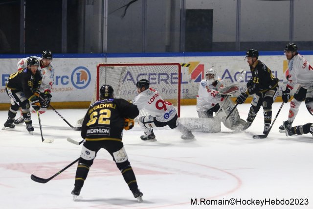 Photo hockey match Rouen - Amiens  le 07/03/2023