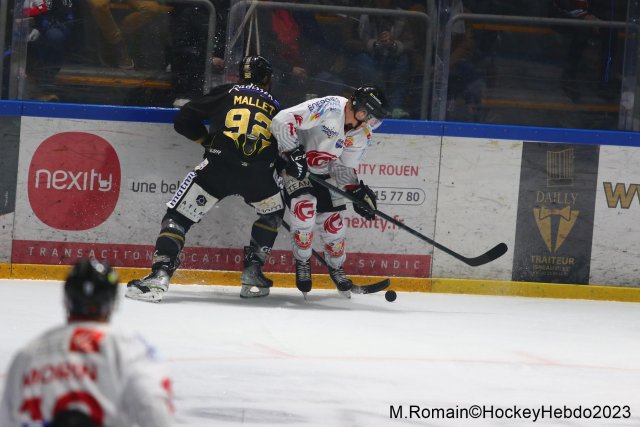Photo hockey match Rouen - Amiens  le 07/03/2023