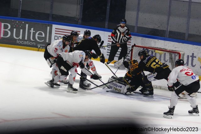Photo hockey match Rouen - Amiens  le 07/03/2023