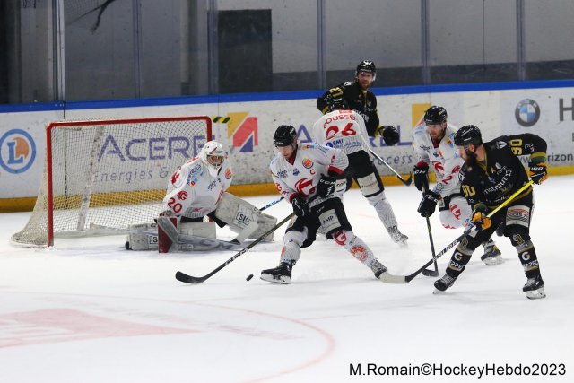 Photo hockey match Rouen - Amiens  le 07/03/2023