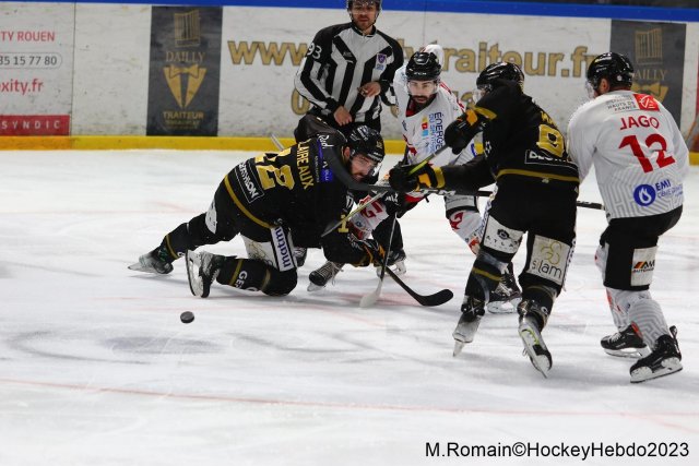 Photo hockey match Rouen - Amiens  le 07/03/2023