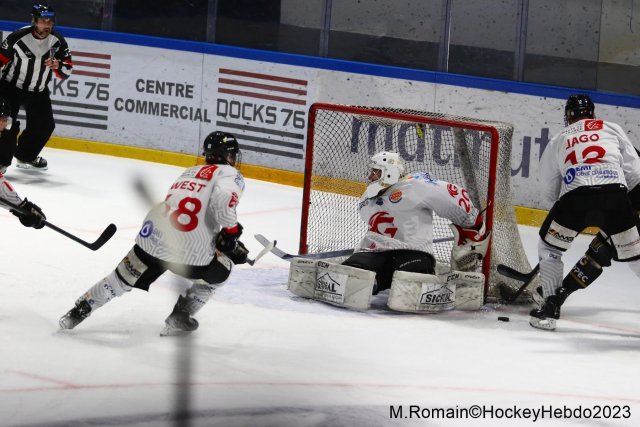 Photo hockey match Rouen - Amiens  le 07/03/2023
