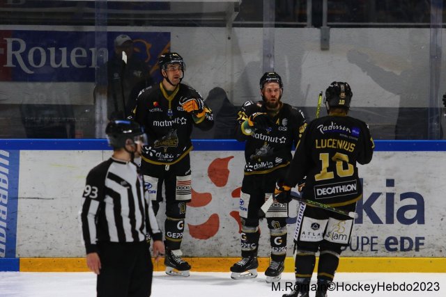 Photo hockey match Rouen - Amiens  le 07/03/2023