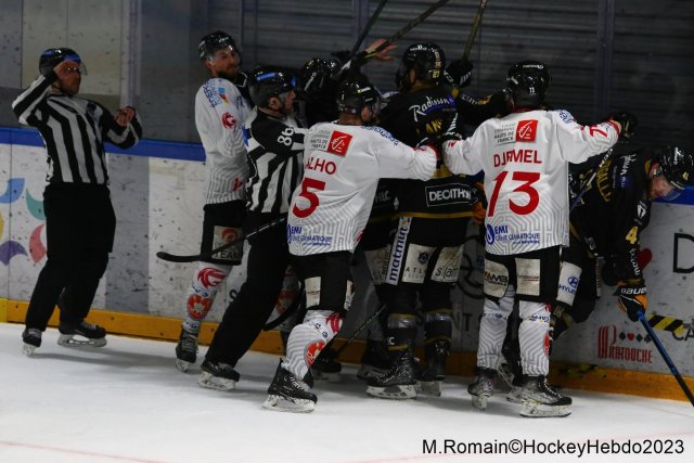 Photo hockey match Rouen - Amiens  le 07/03/2023