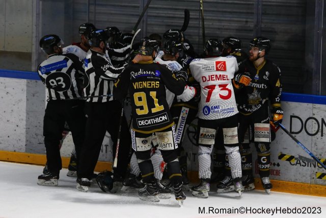 Photo hockey match Rouen - Amiens  le 07/03/2023