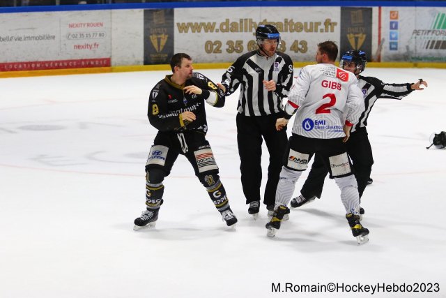 Photo hockey match Rouen - Amiens  le 07/03/2023