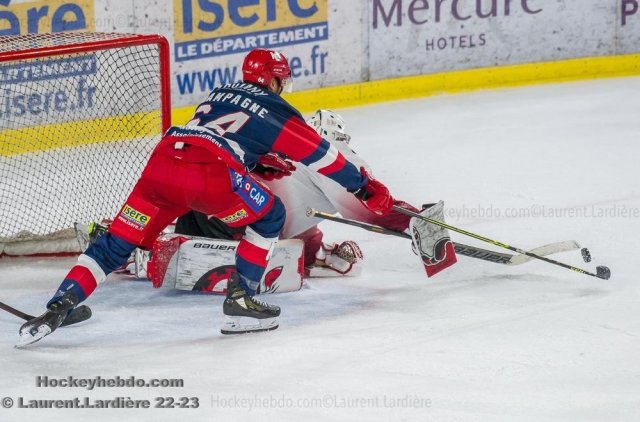 Photo hockey match Grenoble  - Mulhouse le 07/03/2023
