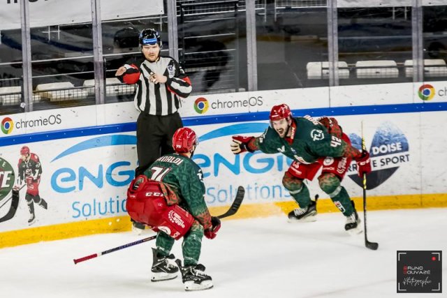 Photo hockey match Cergy-Pontoise - Gap  le 07/03/2023