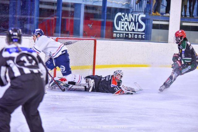 Photo hockey match Mont-Blanc - Caen  le 11/03/2023