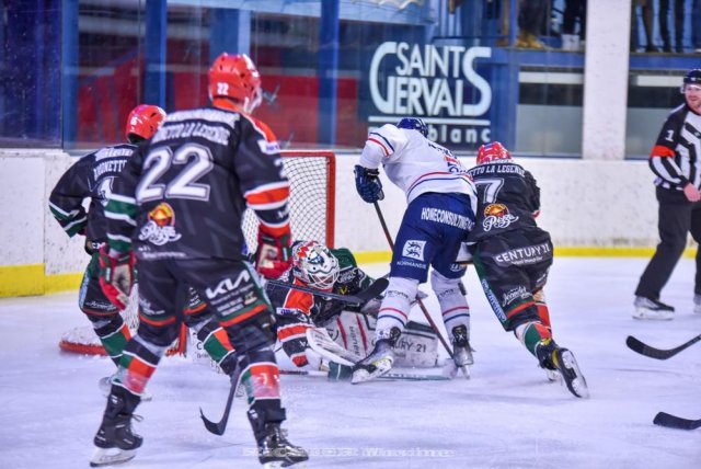 Photo hockey match Mont-Blanc - Caen  le 11/03/2023