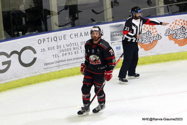 Photo hockey match Nice - Briançon  le 17/03/2023