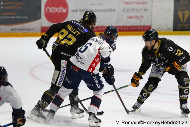 Photo hockey match Rouen - Angers  le 21/03/2023