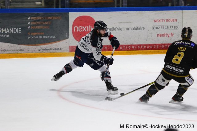 Photo hockey match Rouen - Angers  le 21/03/2023