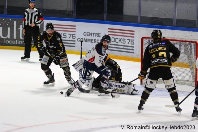 Photo hockey match Rouen - Angers  le 21/03/2023