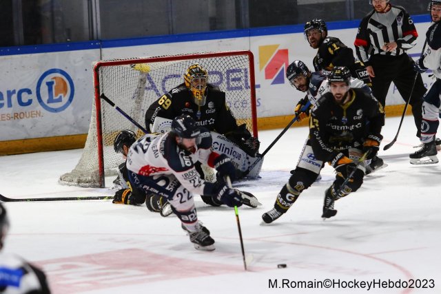 Photo hockey match Rouen - Angers  le 21/03/2023