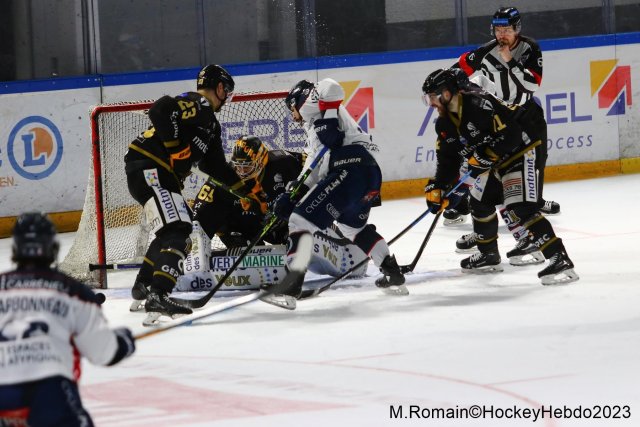 Photo hockey match Rouen - Angers  le 21/03/2023