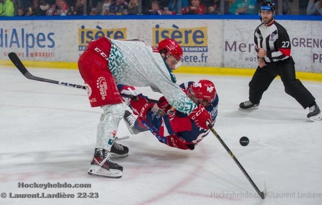 Photo hockey match Grenoble  - Cergy-Pontoise le 21/03/2023