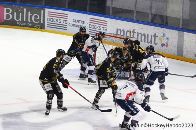 Photo hockey match Rouen - Angers  le 22/03/2023