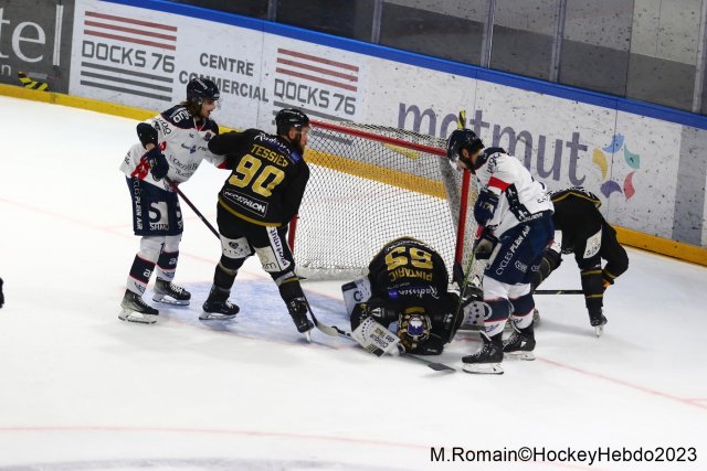 Photo hockey match Rouen - Angers  le 22/03/2023