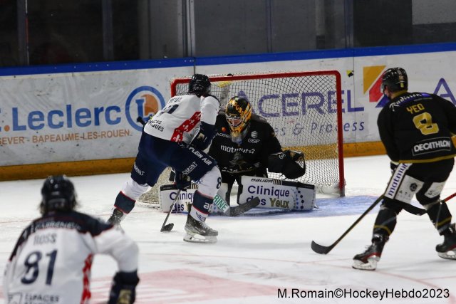 Photo hockey match Rouen - Angers  le 22/03/2023