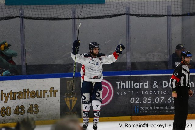 Photo hockey match Rouen - Angers  le 29/03/2023