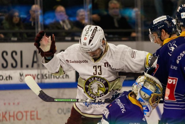 Photo hockey match Zug - Genève le 02/04/2023