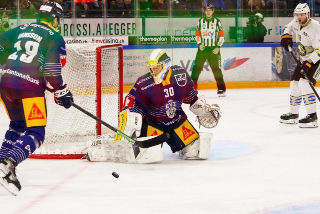 Photo hockey match Zug - Genève le 02/04/2023