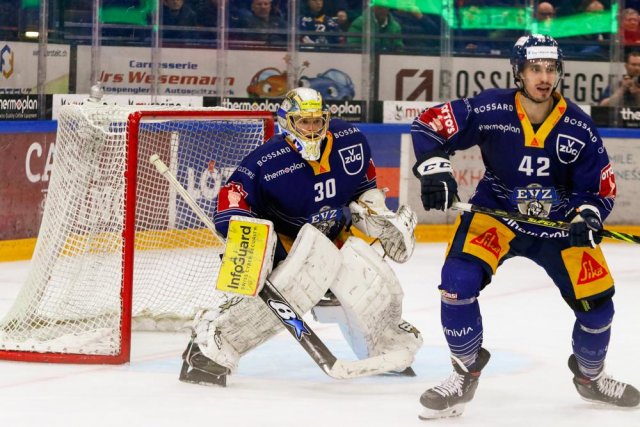 Photo hockey match Zug - Genève le 02/04/2023