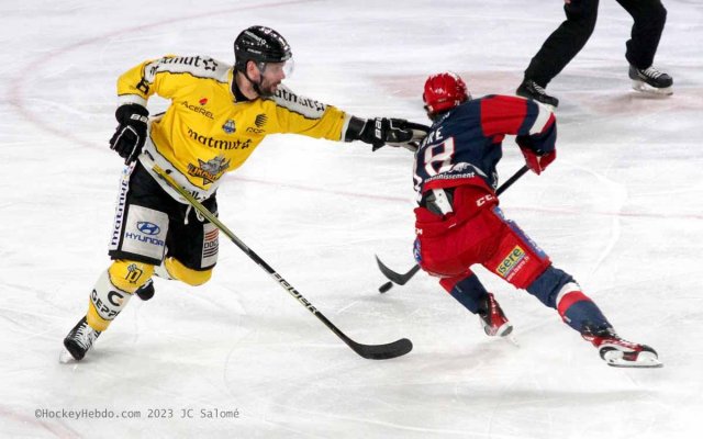 Photo hockey match Grenoble  - Rouen le 05/04/2023