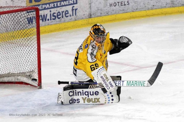 Photo hockey match Grenoble  - Rouen le 05/04/2023