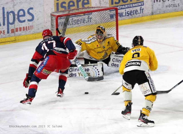Photo hockey match Grenoble  - Rouen le 05/04/2023