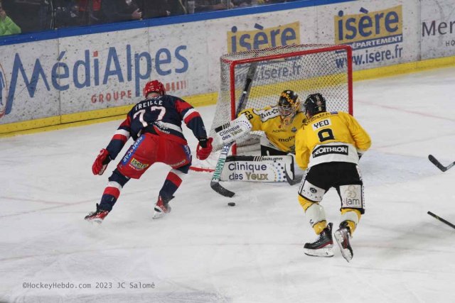Photo hockey match Grenoble  - Rouen le 05/04/2023