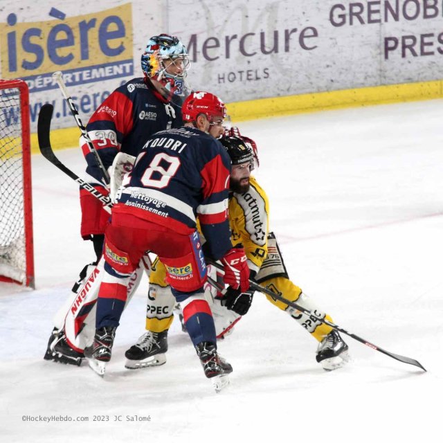 Photo hockey match Grenoble  - Rouen le 05/04/2023